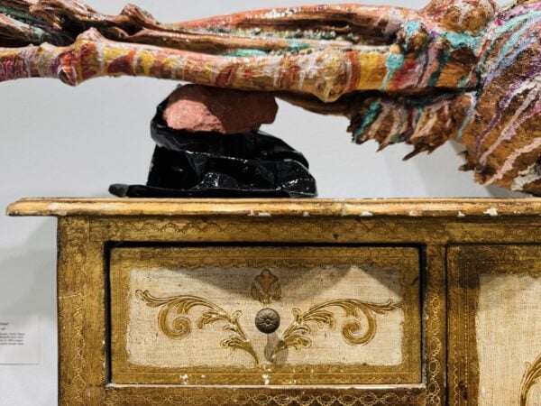 "Treasure Chest" Mixed Media Wall Sculpture, 38" x 50" x 14", Interactive Cabinet Installation - Image 7