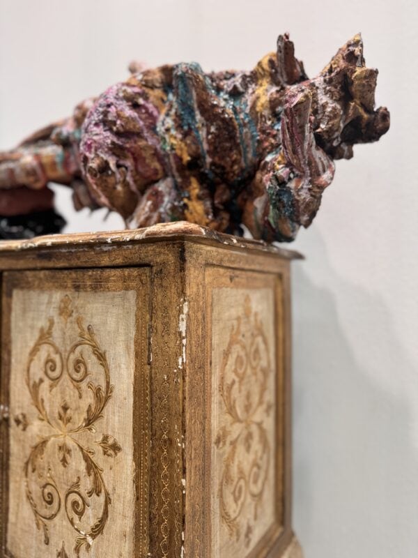 "Treasure Chest" Mixed Media Wall Sculpture, 38" x 50" x 14", Interactive Cabinet Installation - Image 9