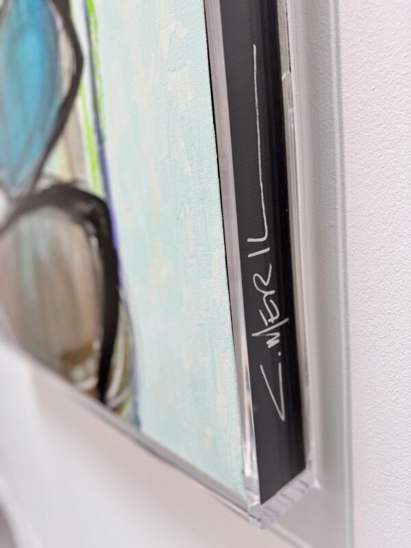 "Carmel by the Sea" Mixed Media on Canvas, 40" x 30", Custom Acrylic Frame - Image 5
