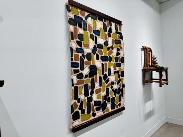 "Wander to Wonder" Mixed Media Wall Sculpture, 32" x 17" x 15", Antique Asian Chair with Natural Elements - Image 10
